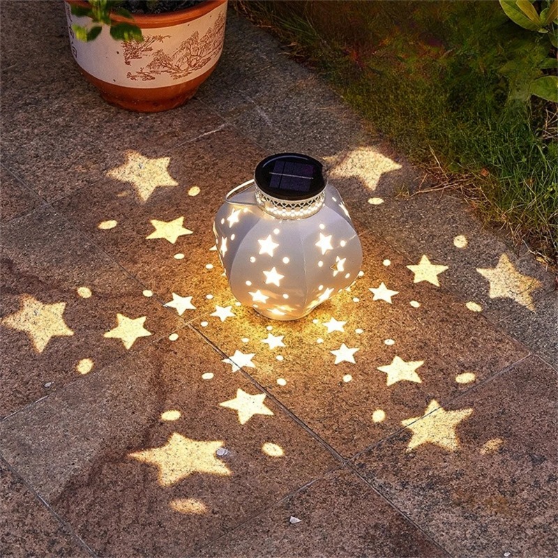 Outdoor Lighting Electric - 정원 스타 프로젝터 램프 걸이형 태양광