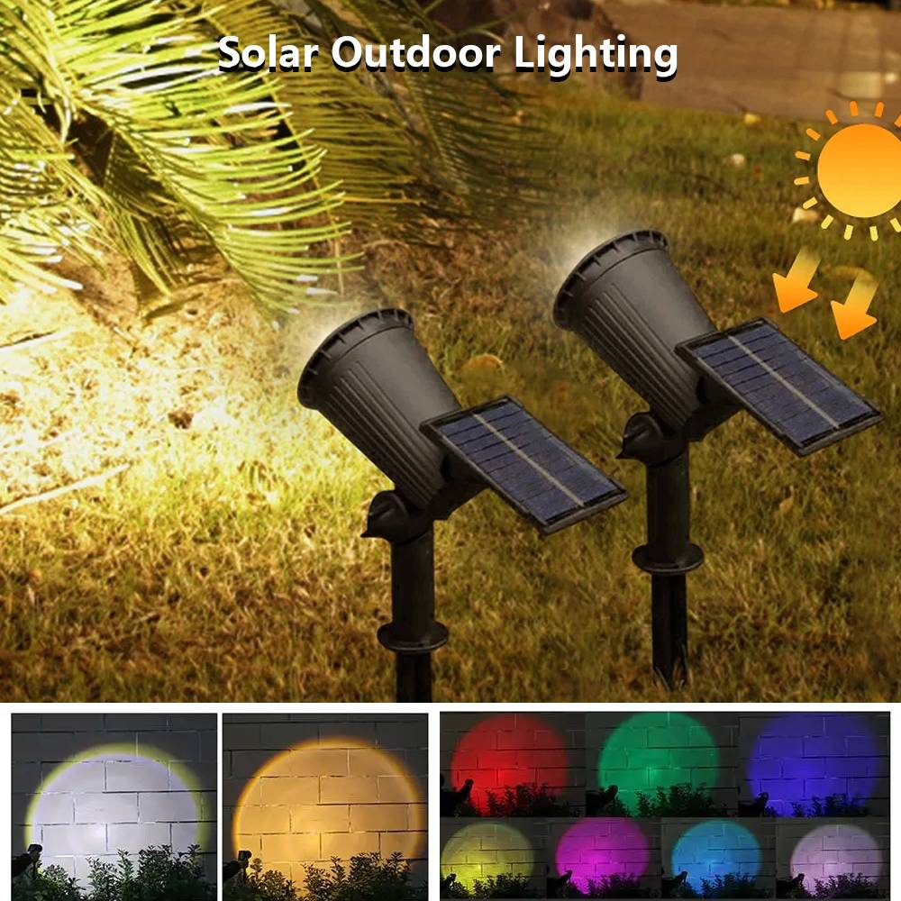 Outdoor Lighting Design - 1Pcs 태양 전원 9LED 램프 조정