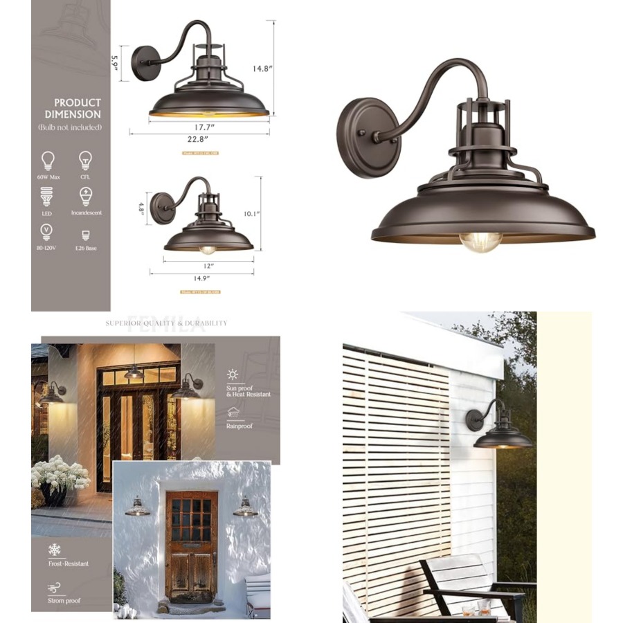 Wall Lighting Outdoor - 야외용 헛간 조명기구, 외부 조명기구, 빈티지