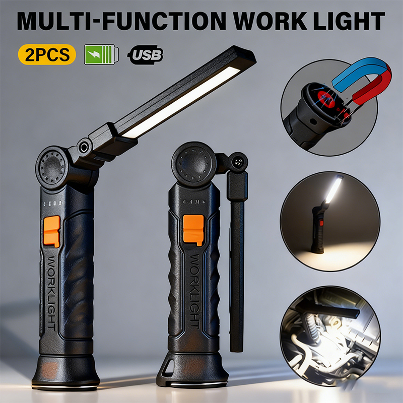 Outdoor Lighting Electric - 휴대용 COB LED 손전등 USB 충전식