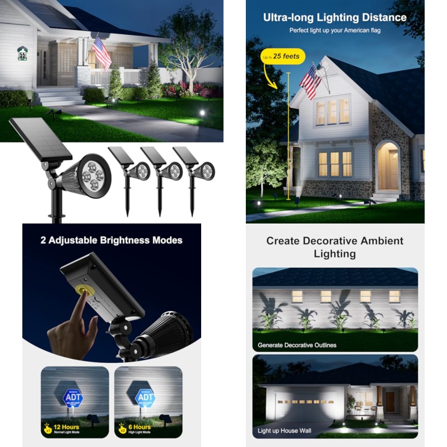 Outdoor Lighting Led - 태양광 스포트라이트, 야외 방수, 나무, 조각상,