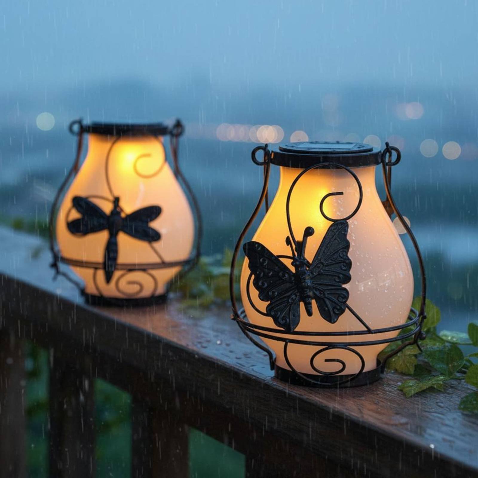 Wall Lighting Outdoor - 태양열 나비 랜턴 방수 나비 태양열