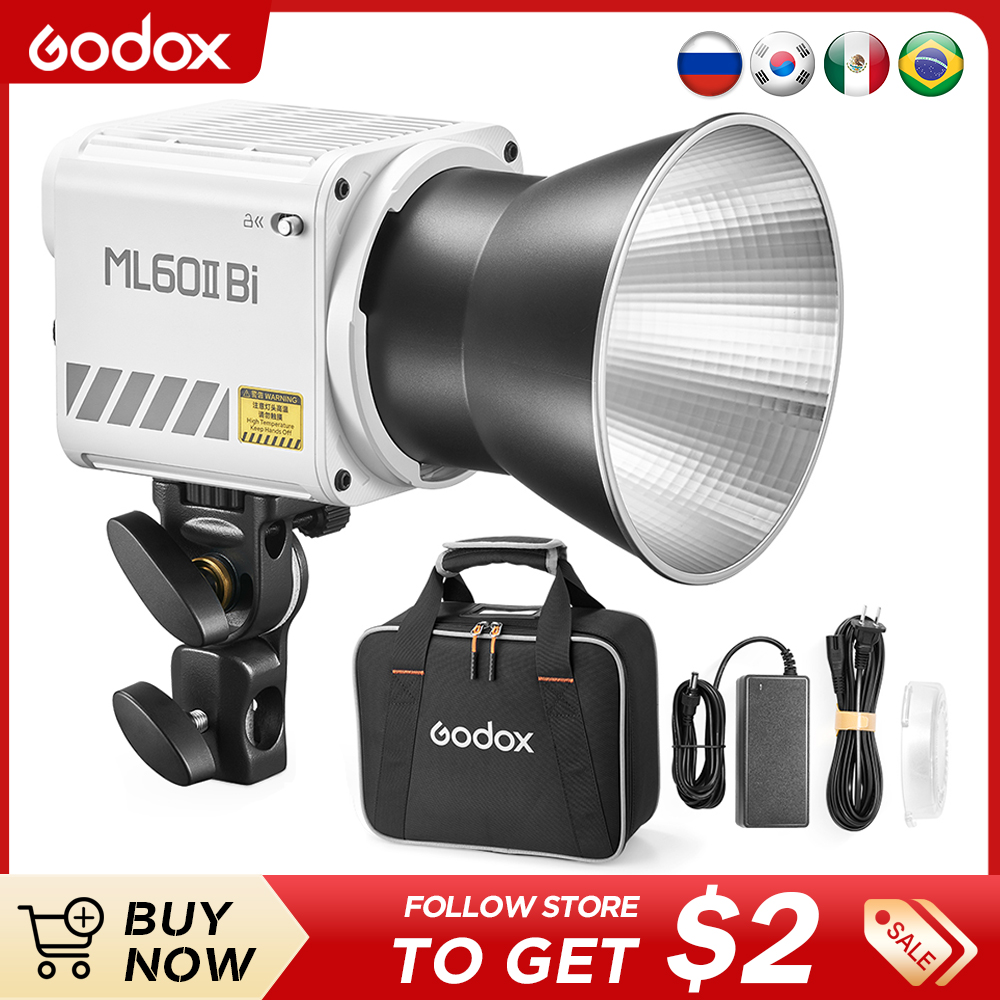 Outdoor Lighting Kit Photography - Godox ML60II BI 비디오 라이트 2800K