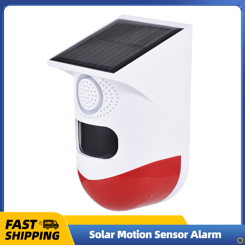 Solar Wall Sconce - 태양 모션 센서 알람 야외 120dB