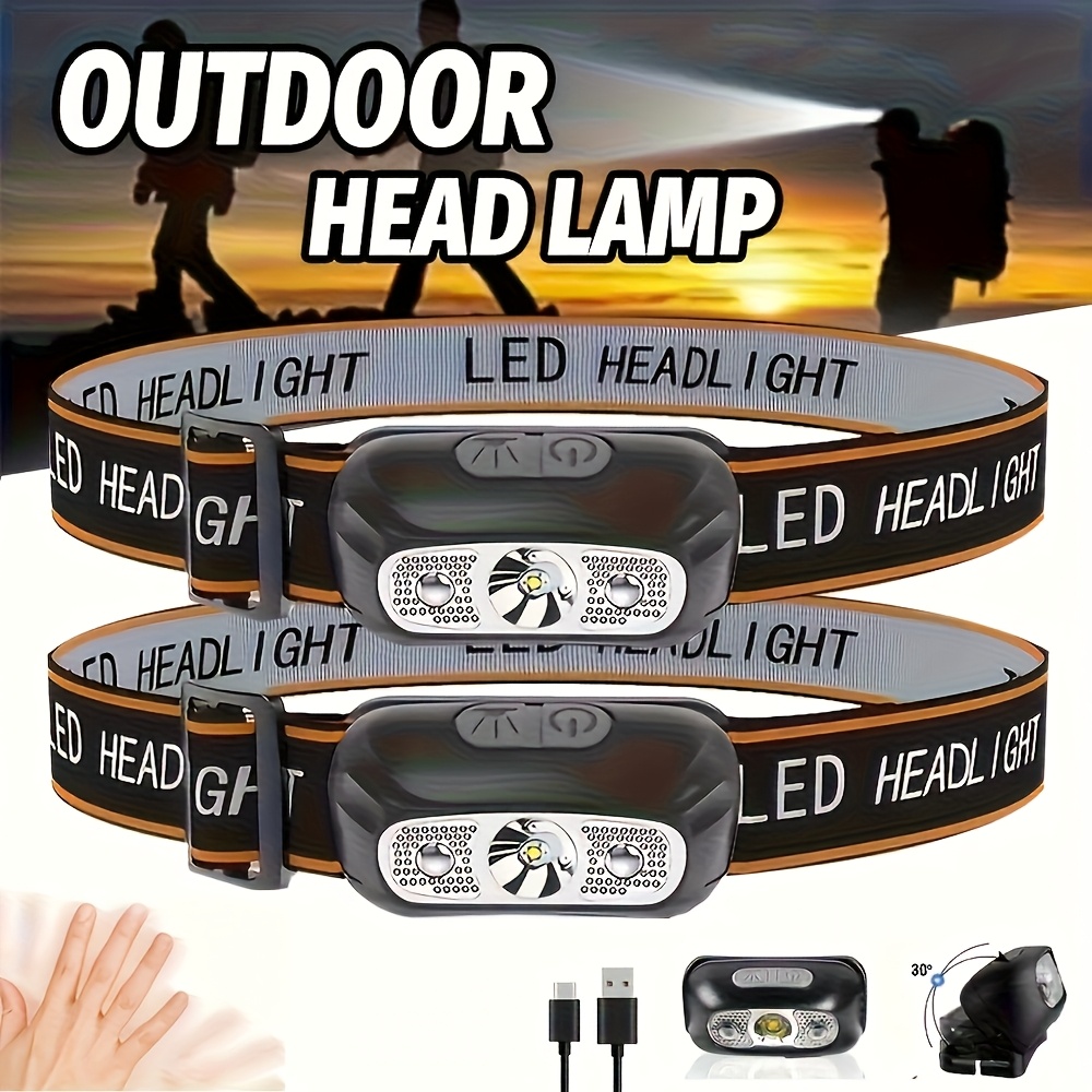 Outdoor Lighting Kits - 강한 빛 헤드램프 휴대용 LED 센서