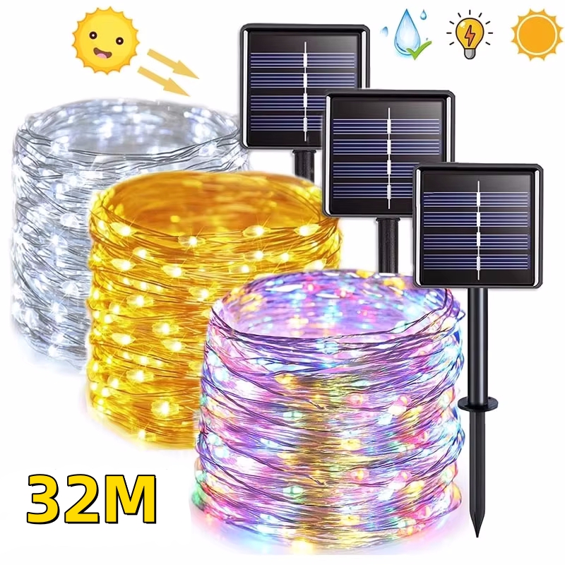 Outdoor Lighting Design - 32M 300Leds 야외 방수 태양 Led