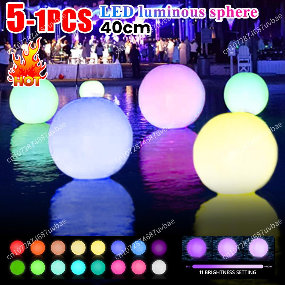 Outdoor Lighting Around Pool - 풍선 수영장 비치볼 16색 LED 발광