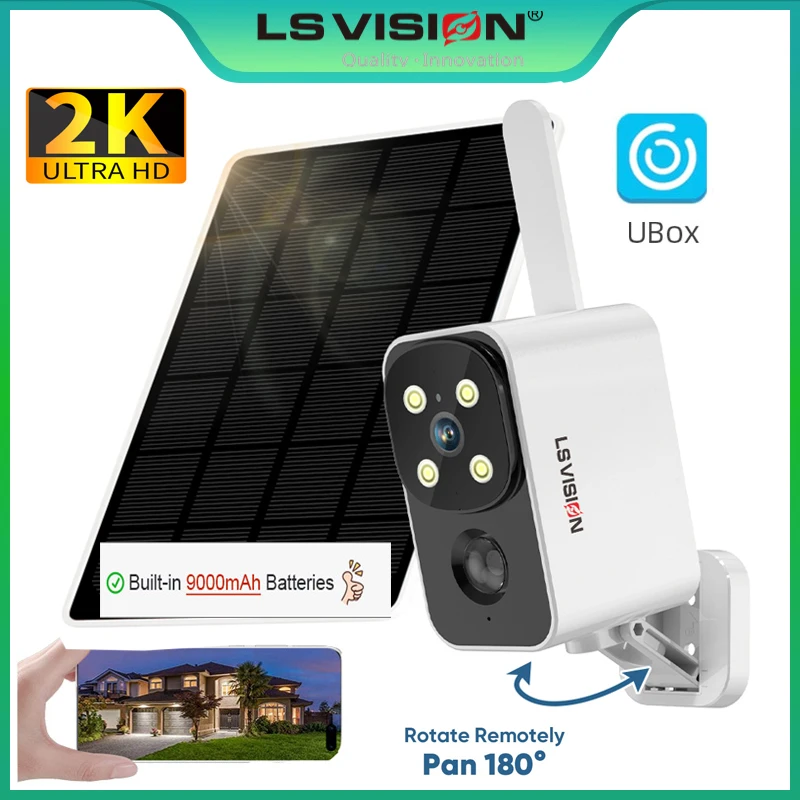 Outdoor Lighting Video - LS VISION 야외 태양광 카메라 무선