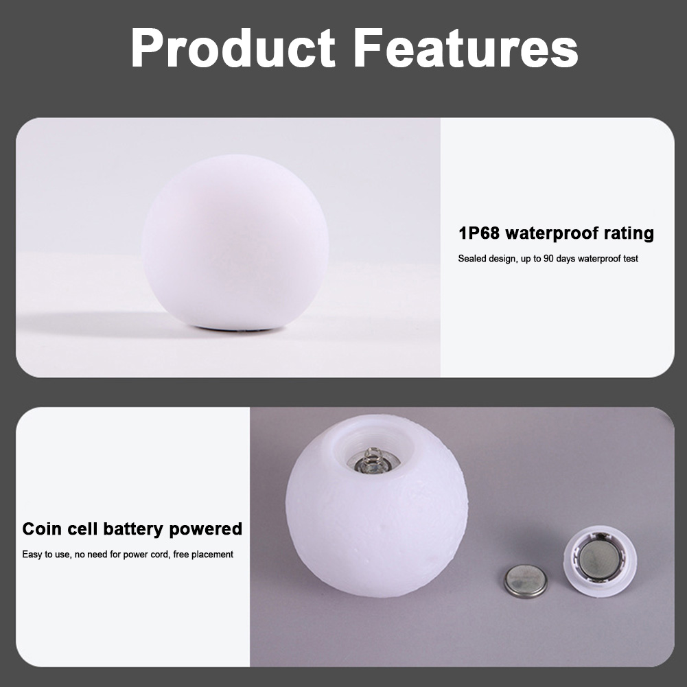 Outdoor Lighting Around Pool - LED 빛나는 공 야간 조명 IP68