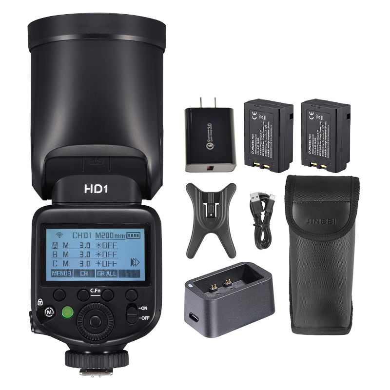 진베이 HD-1 원형 헤드 HSS 스피드라이트 야외 촬 - Outdoor Lighting Kits 리뷰 및 가격