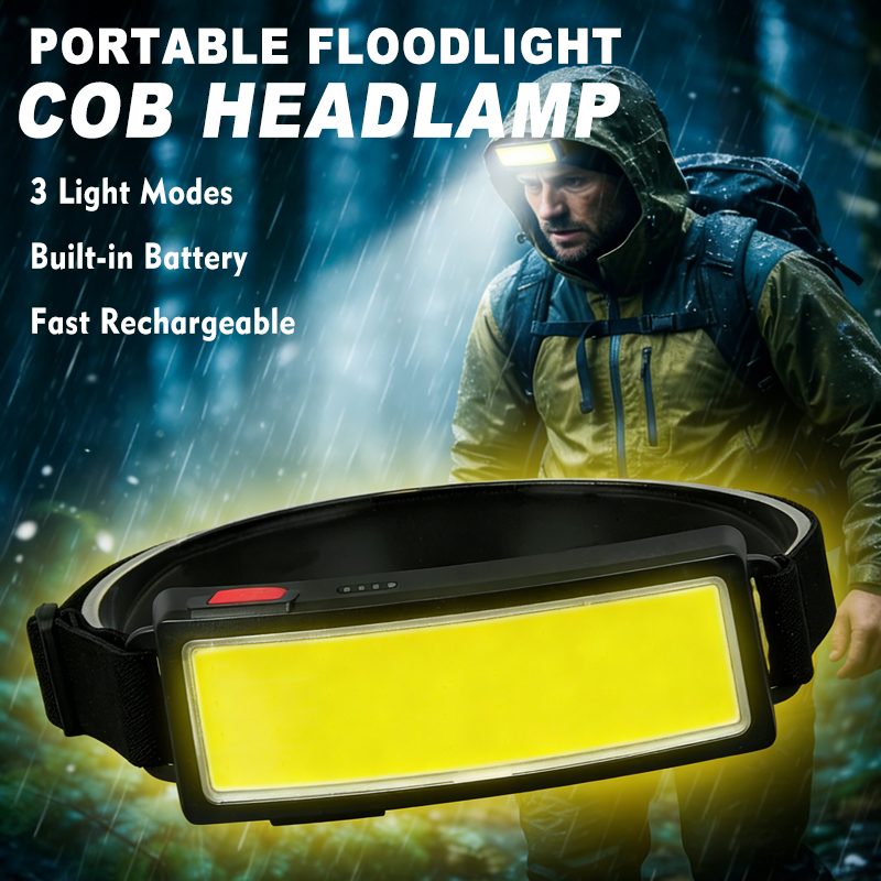 강력한 COB LED 헤드램프 4가지 조명 모드 고속  - Led Flood Light 리뷰 및 가격