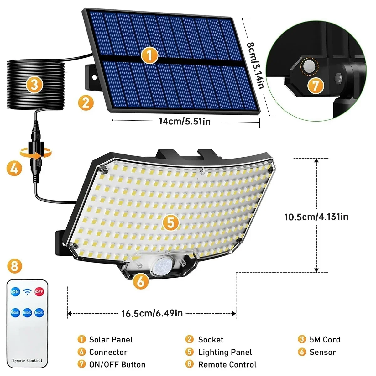 234LED 태양광 야외 조명 모션 센서 슈퍼 브라이트 - Wall Lighting Outdoor 리뷰 및 가격