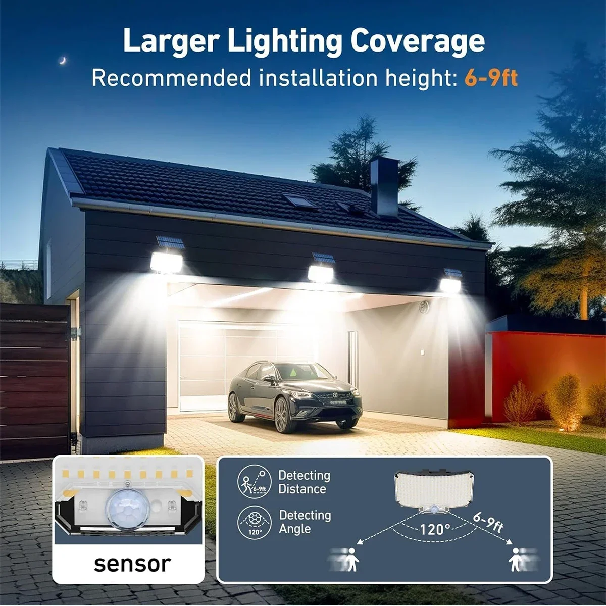 234LED 태양광 야외 조명 모션 센서 슈퍼 브라이트 - Wall Lighting Outdoor 리뷰 및 가격