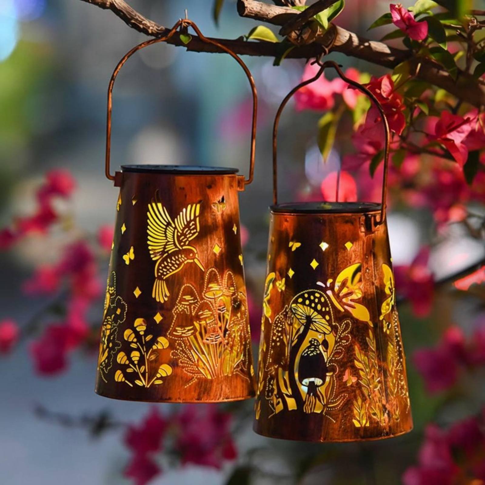 꽃무늬 정원 랜턴 패턴 정원 조명기 자동 켜짐/꺼짐 기 - Outdoor Lighting Design 리뷰 및 가격