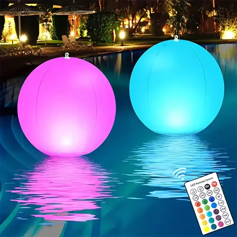 1-5PCS 16가지 색상의 LED 빛나는 풍선형 해변 - Outdoor Lighting Around Pool 리뷰 및 가격