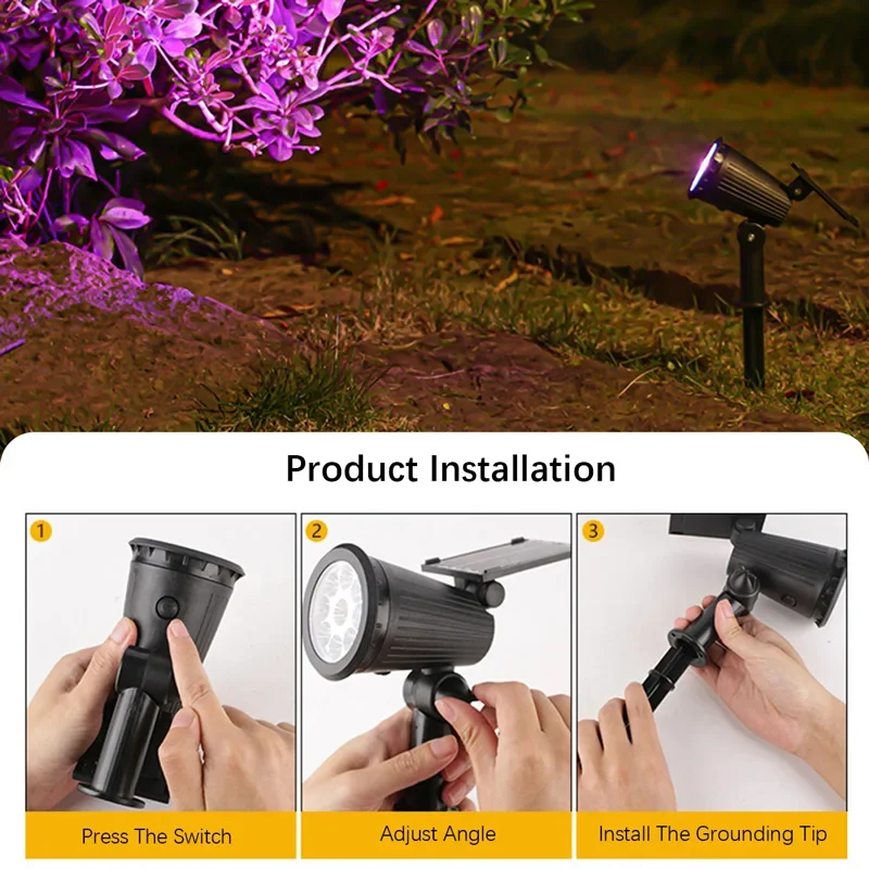 1Pcs 태양 전원 9LED 램프 조정 가능한 태양 스 - Outdoor Lighting Design 리뷰 및 가격