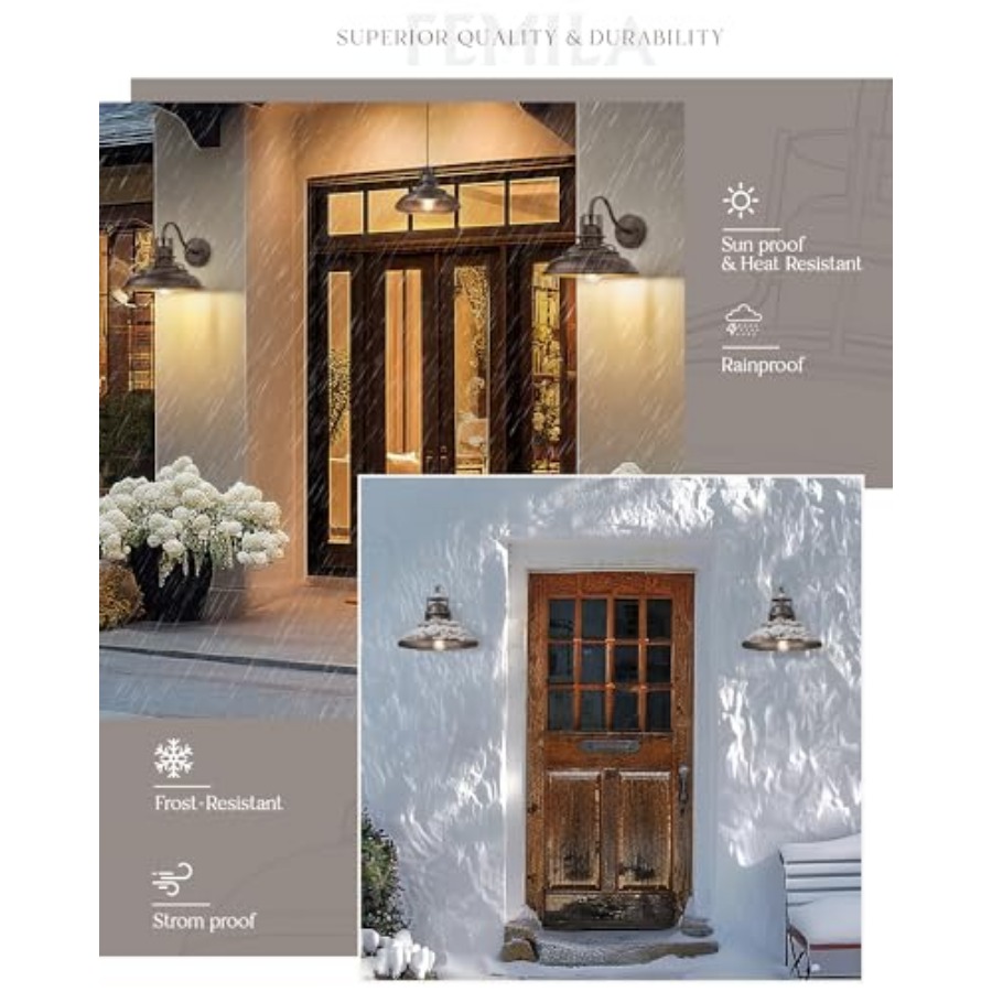 야외용 헛간 조명기구, 외부 조명기구, 빈티지 농가 스 - Wall Lighting Outdoor 리뷰 및 가격