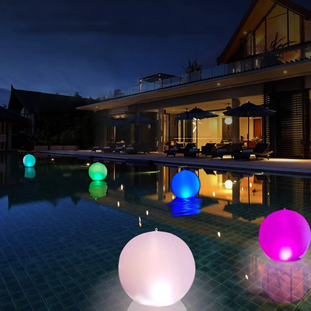 야광 LED 투척 공, 팽창식 수영장 장난감, 해변 L - Outdoor Lighting Around Pool 리뷰 및 가격