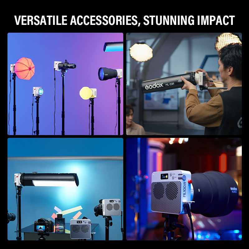 Godox 새로운 ML100R 휴대용 RGB 풀 컬러  - Outdoor Lighting Kit Photography 리뷰 및 가격