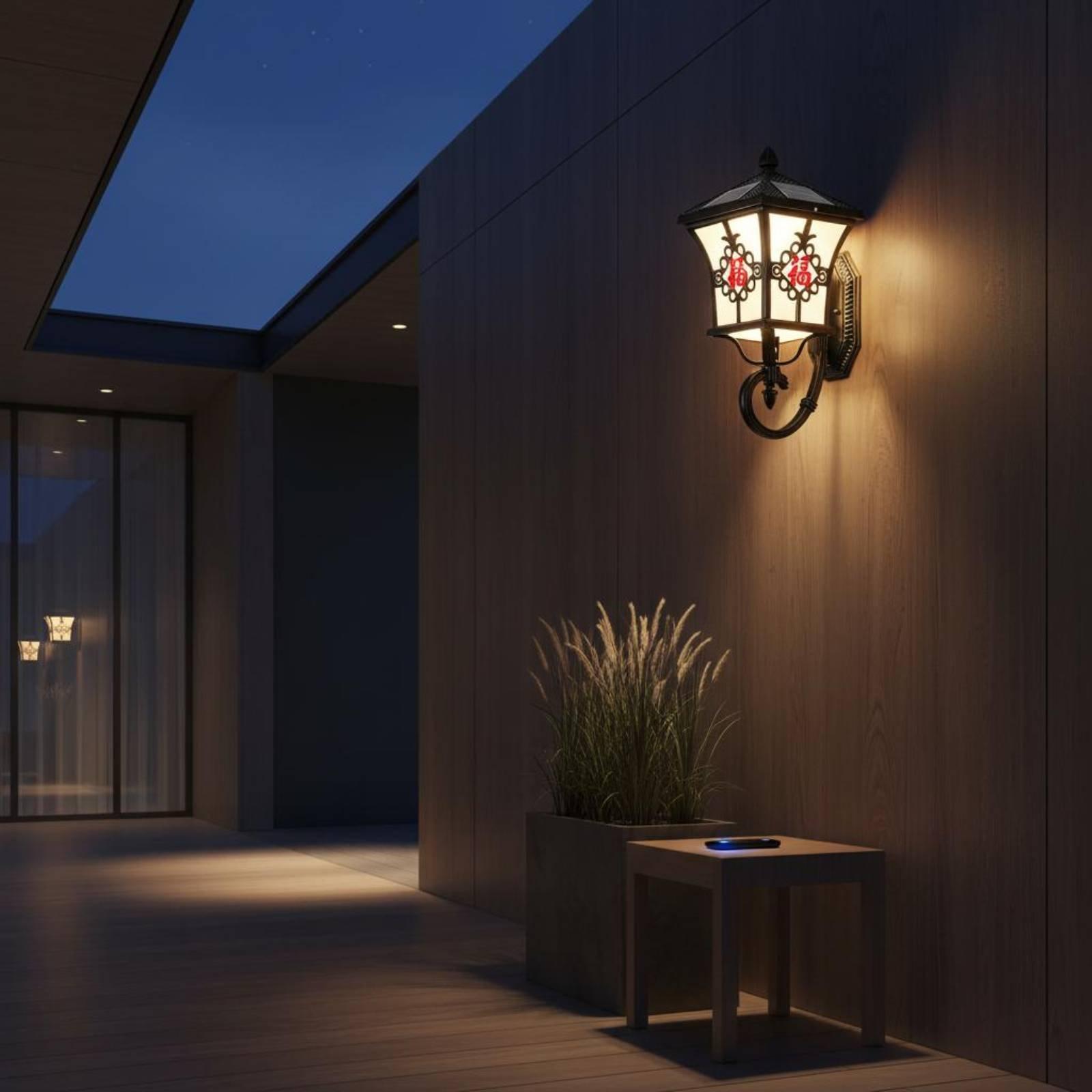 태양광 LED 야외 벽등, 우아한 랜턴, 방수 정원등  - Wall Lighting Outdoor 리뷰 및 가격