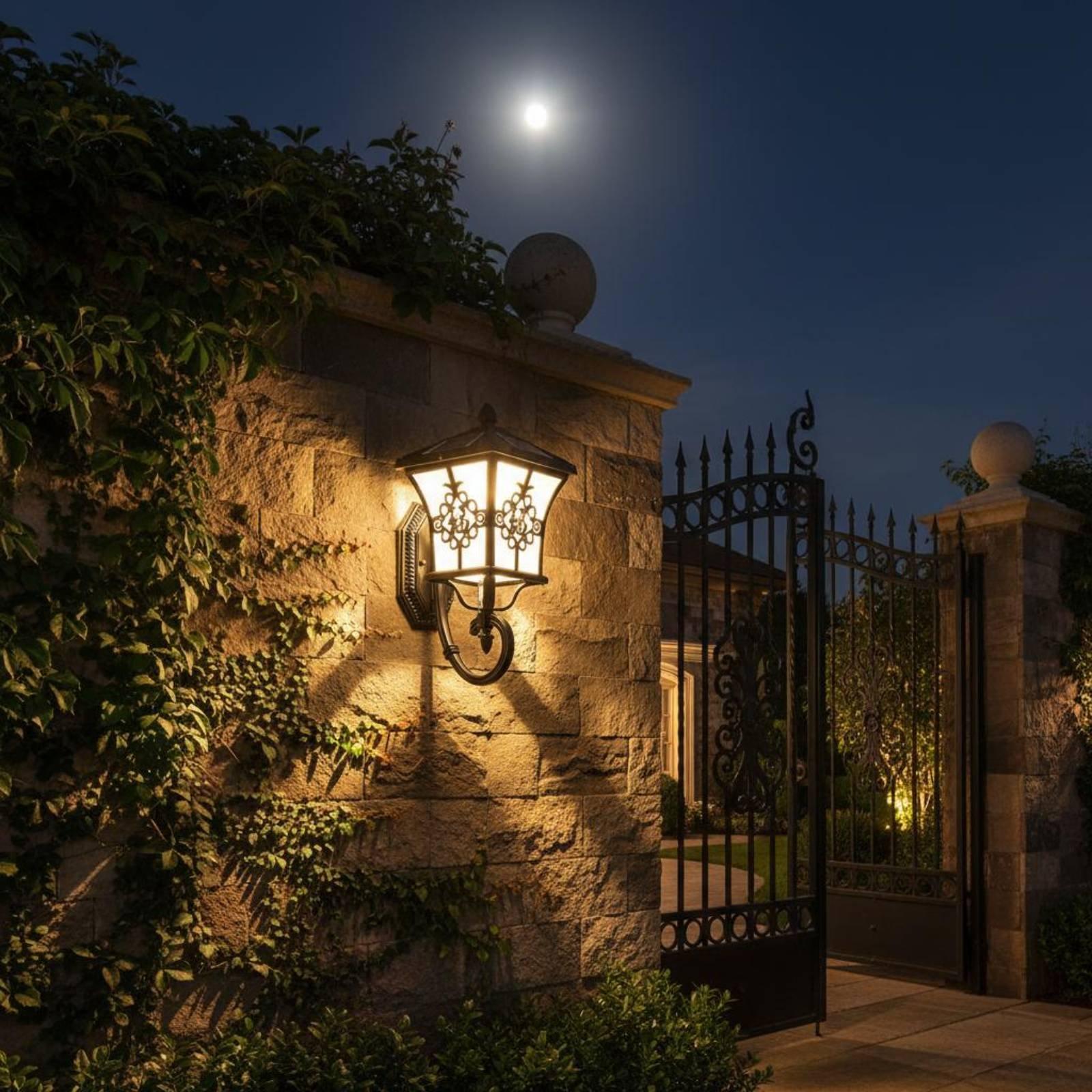 태양광 LED 야외 벽등, 우아한 랜턴, 방수 정원등  - Wall Lighting Outdoor 리뷰 및 가격