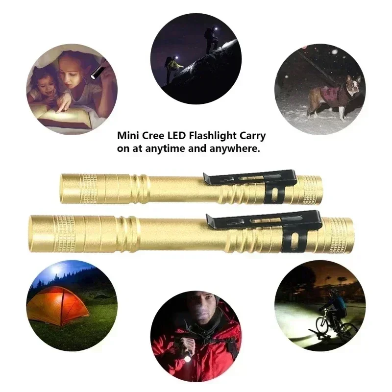 휴대용 미니 LED 펜 플래시라이트 펜 클립 포함 핸드 - Outdoor Lighting Electric 리뷰 및 가격