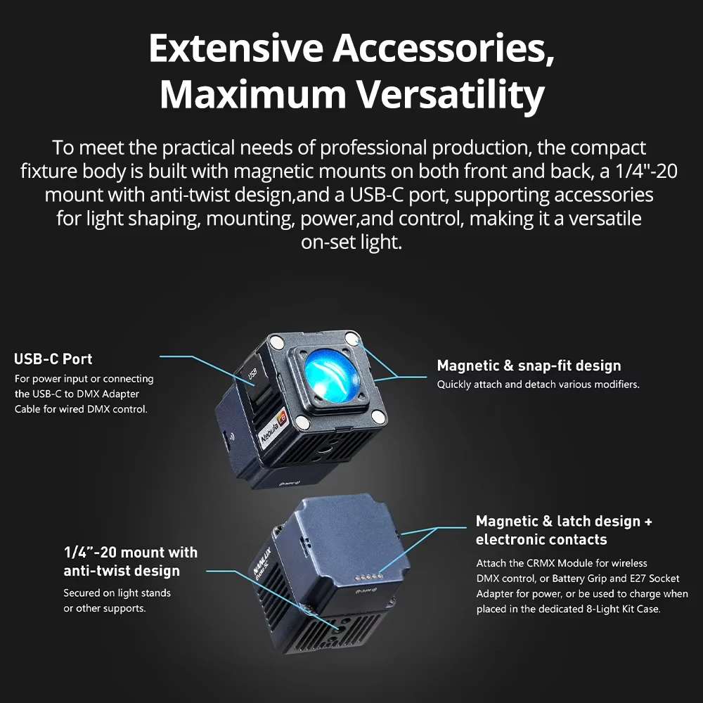 NANLUX Evoke 5C RGB 2색 LED 비디오 - Outdoor Lighting Kit Photography 리뷰 및 가격