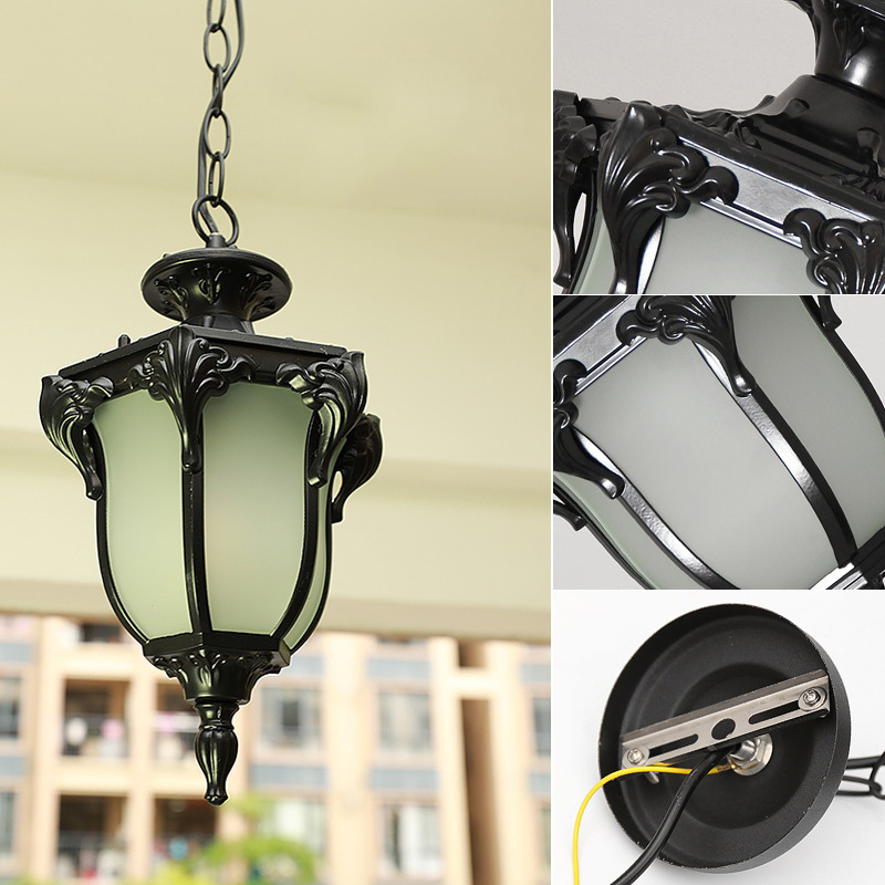 유럽 ​​야외 현관 펜던트 조명 빈티지 청동 외부 매달 - Outdoor Lighting Bronze 리뷰 및 가격