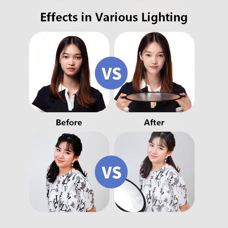 2-in-1 양면 금은 반사판 휴대용 접이식 조명 패널 - Outdoor Lighting Kit Photography 리뷰 및 가격
