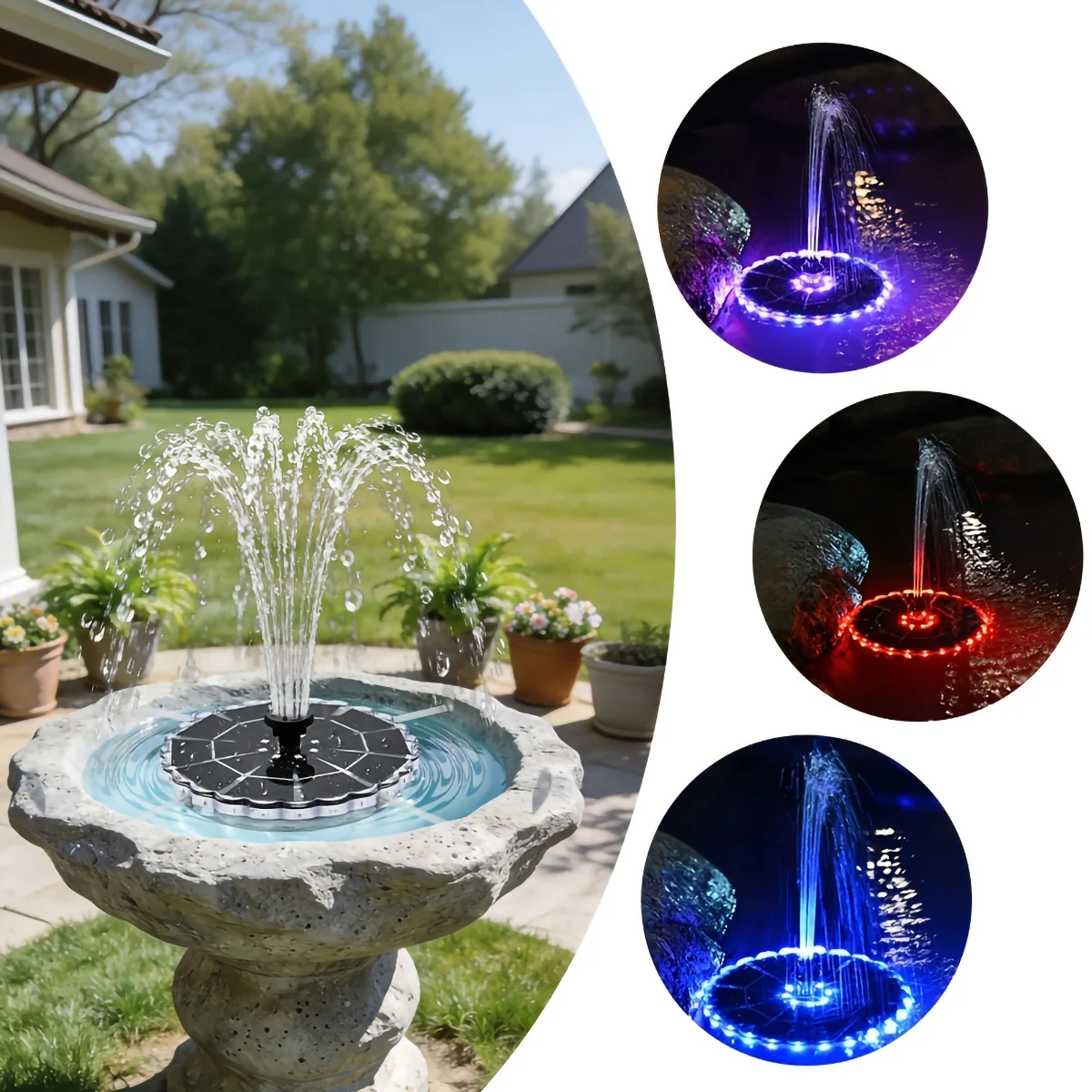 3.5W 야외용 태양광 분수, 정원 물탱크/실내 연못용 - Outdoor Lighting Kits 리뷰 및 가격