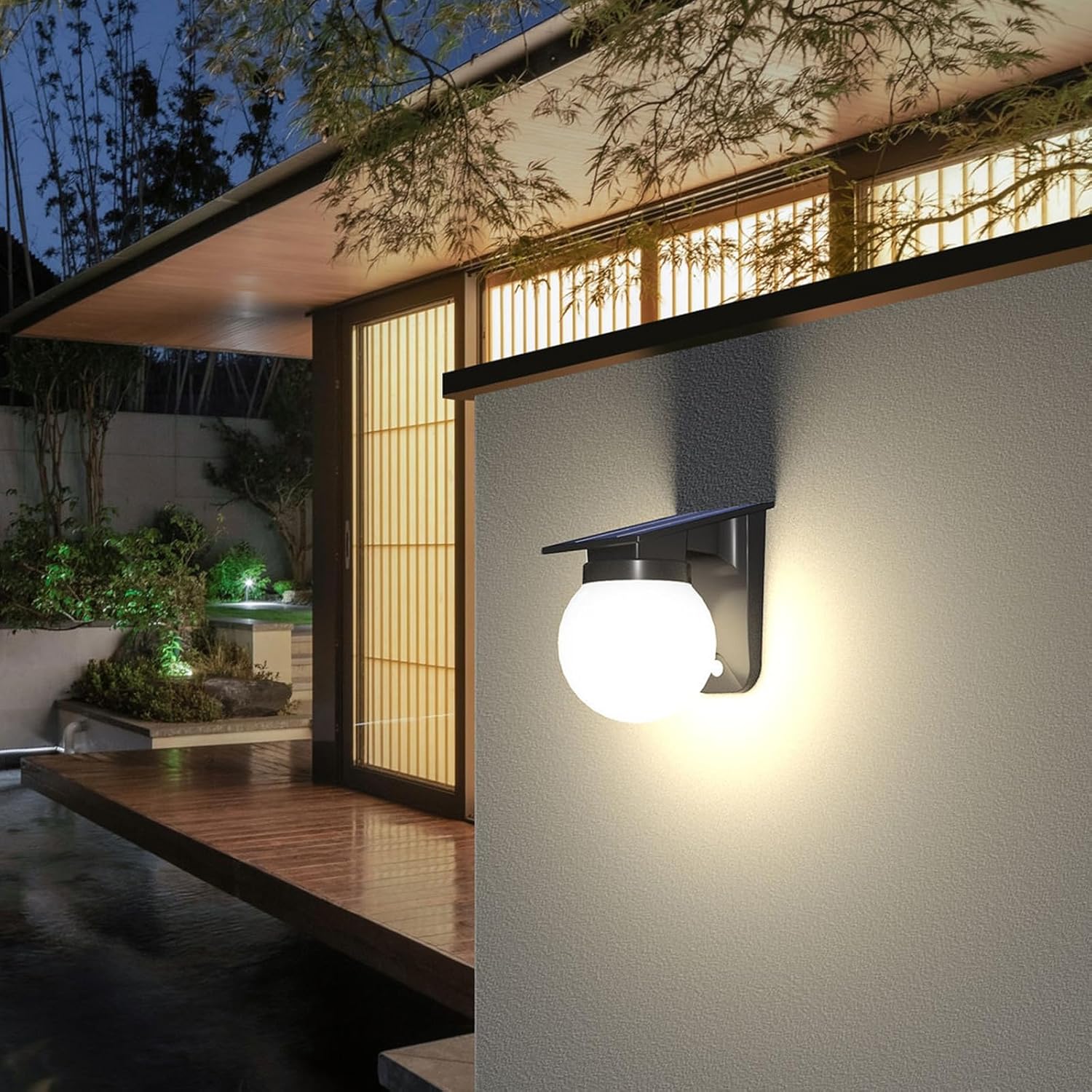 태양광 구형 벽등 실외용 IP65 방수 원형 볼 정원등 - Solar Wall Sconce 리뷰 및 가격