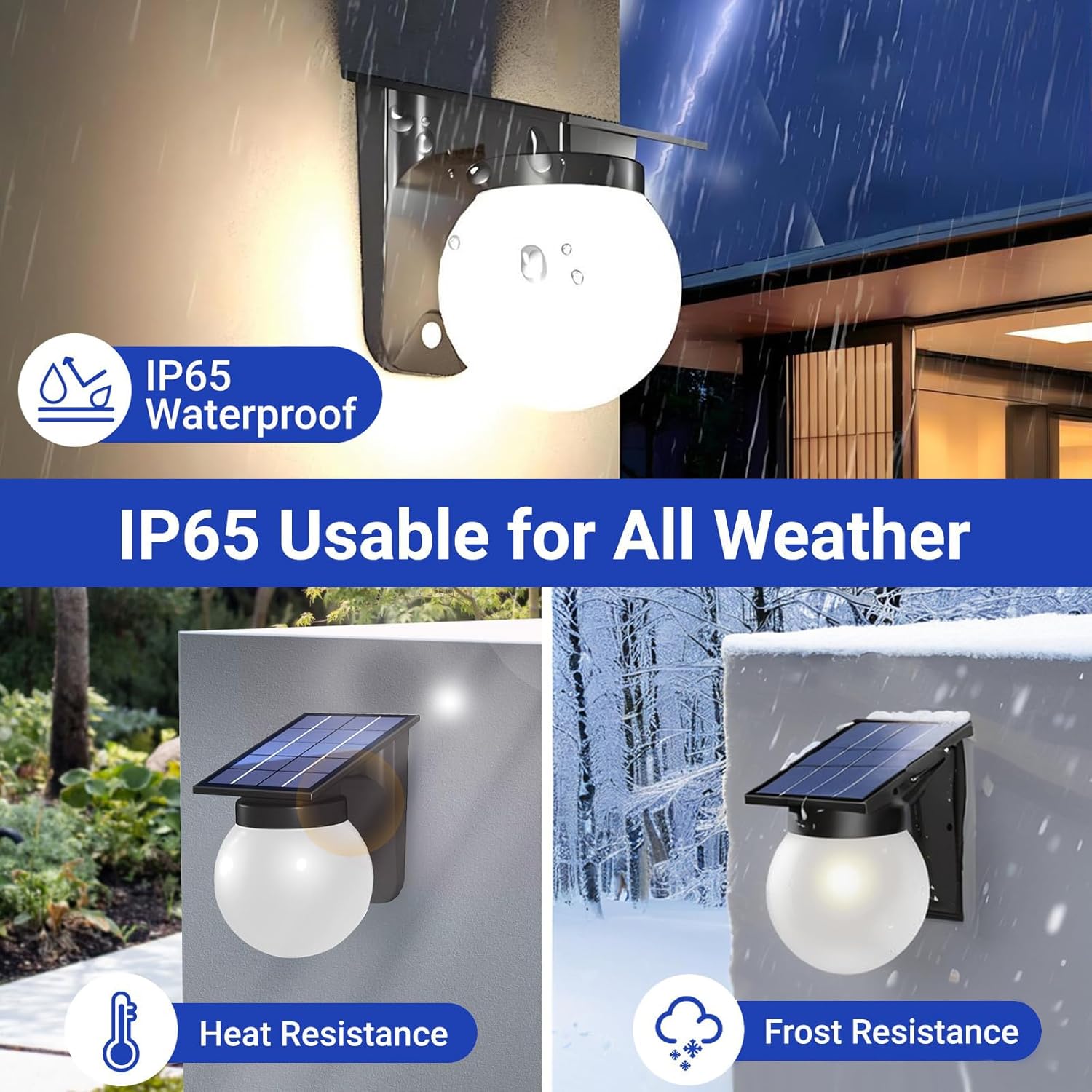 태양광 구형 벽등 실외용 IP65 방수 원형 볼 정원등 - Solar Wall Sconce 리뷰 및 가격
