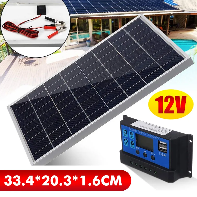 50W 태양 전지 패널 키트 40A 태양 광 충전 컨트 - Outdoor Lighting Kits 리뷰 및 가격
