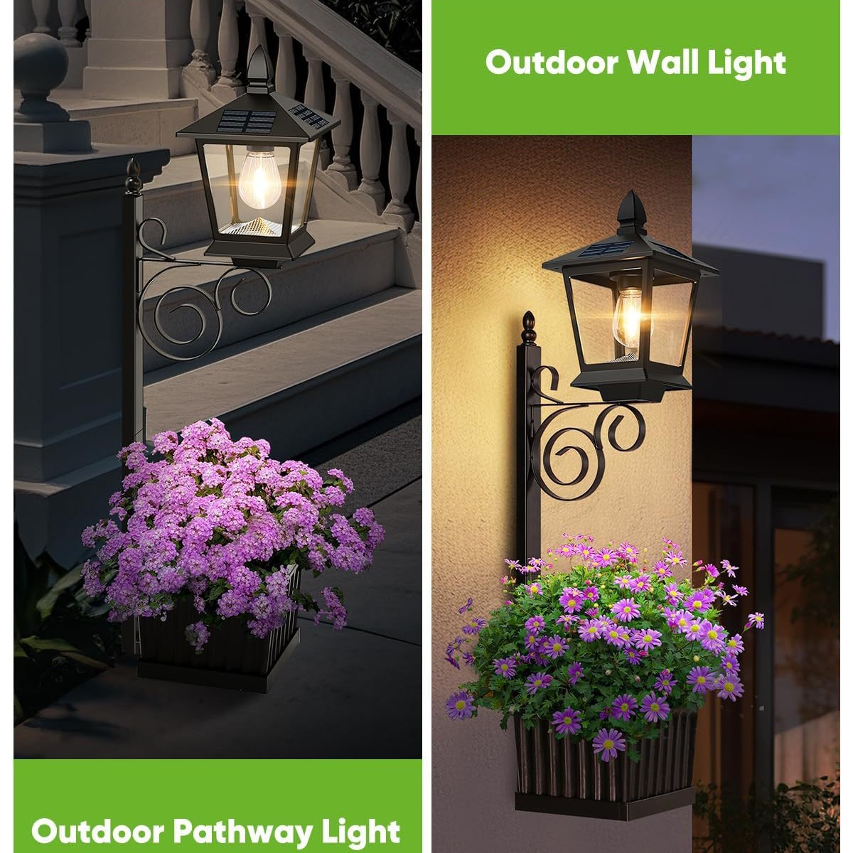 2 in 1 태양광 화분 램프 방수 따뜻한 백색 야외  - Wall Lighting Outdoor 리뷰 및 가격