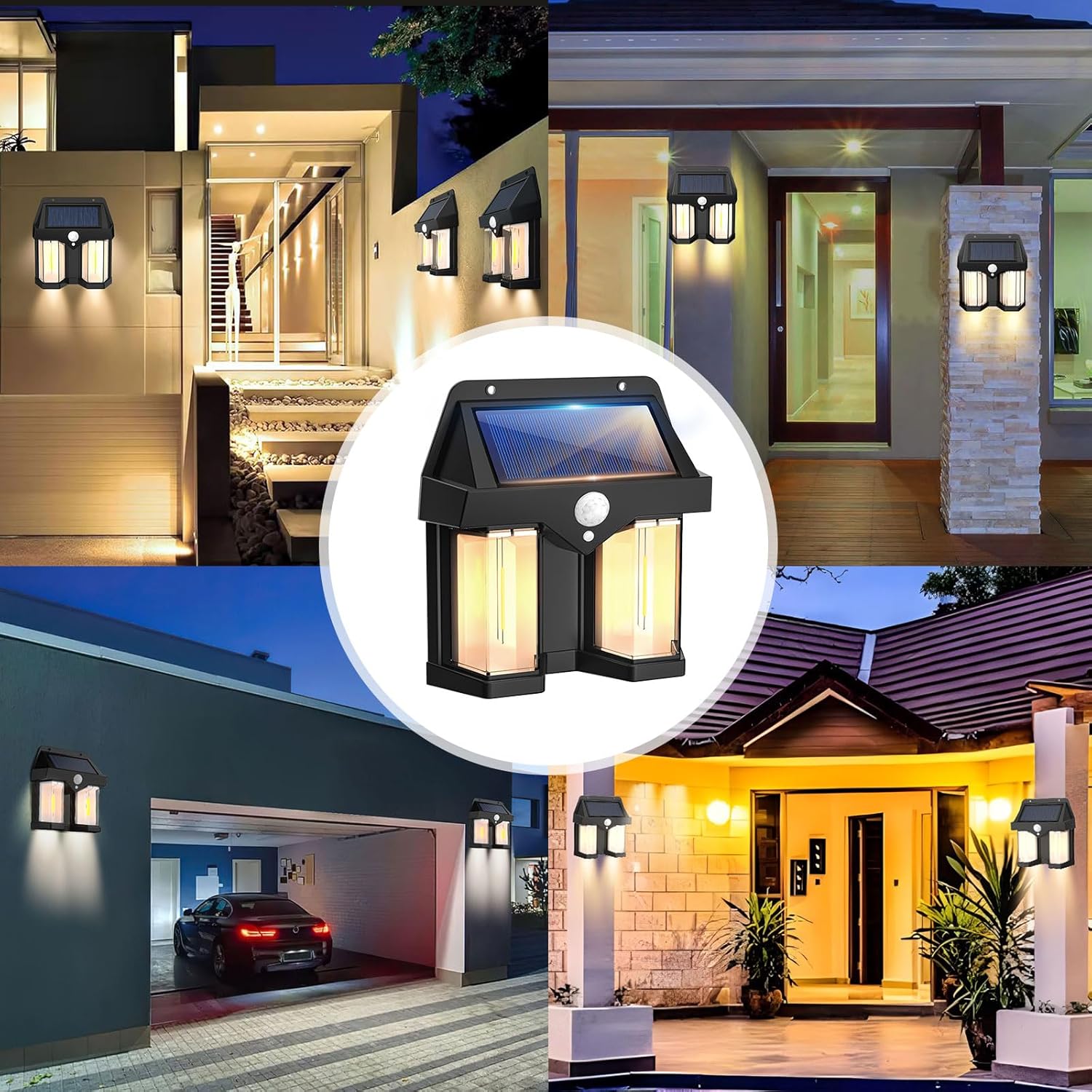태양광 벽등 빈티지 정원 빌라 야외 모션 센서 따뜻한  - Solar Wall Sconce 리뷰 및 가격