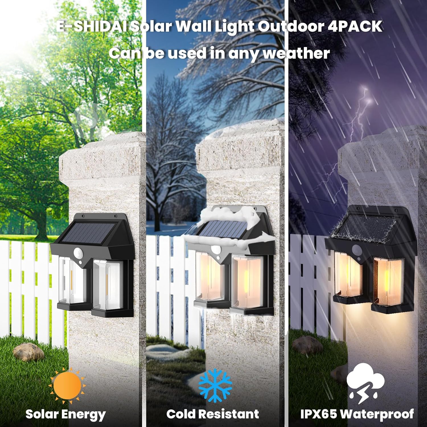 태양광 벽등 빈티지 정원 빌라 야외 모션 센서 따뜻한  - Solar Wall Sconce 리뷰 및 가격
