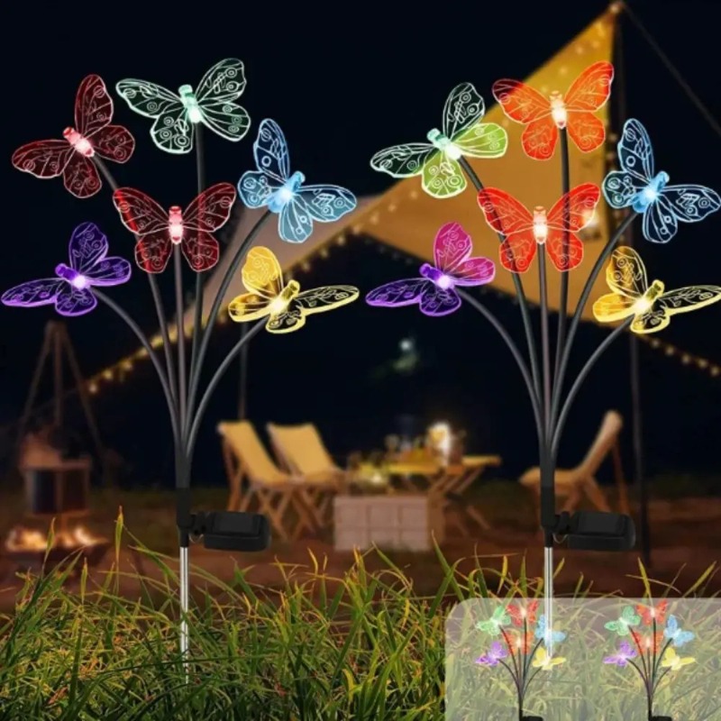 태양광 나비 조명, 방수 LED 정원 장식등 (야외 잔 - Outdoor Lighting Led 리뷰 및 가격