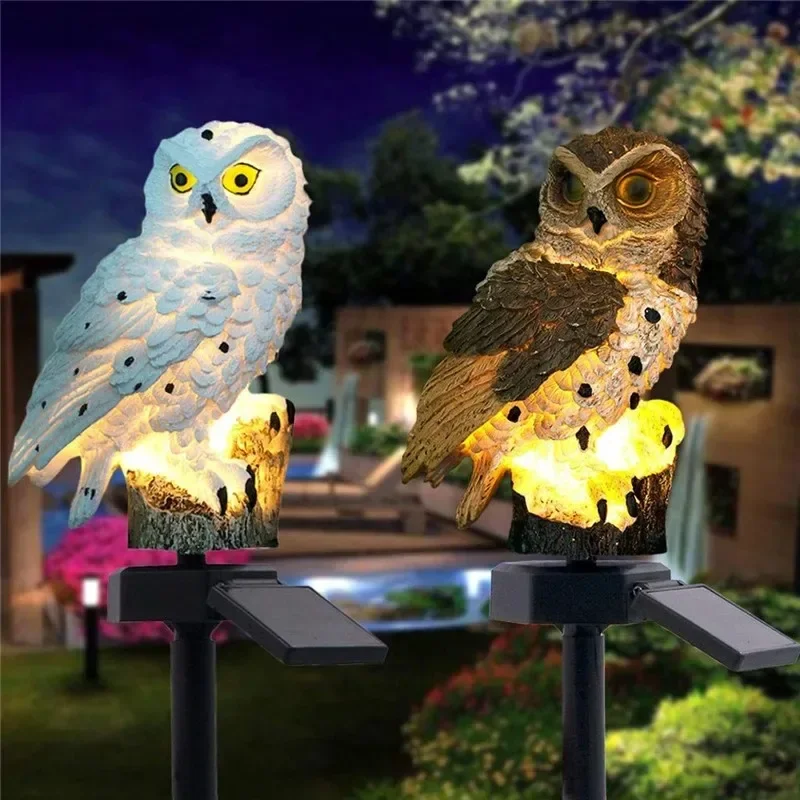 태양광 올빼미 조각상 정원등 LED 방수 야외 장식 ( - Outdoor Lighting Electric 리뷰 및 가격