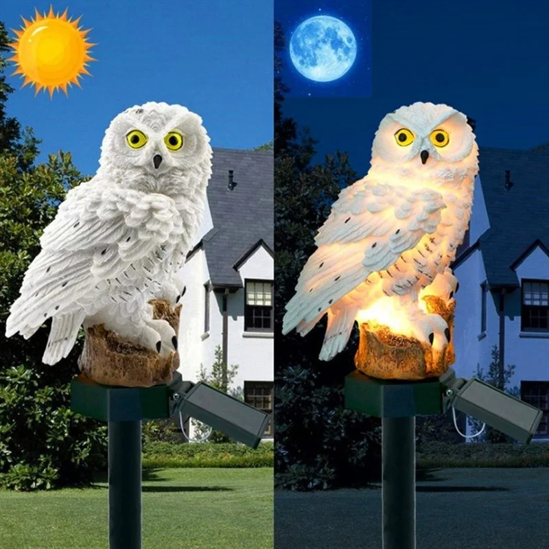 태양광 올빼미 조각상 정원등 LED 방수 야외 장식 ( - Outdoor Lighting Electric 리뷰 및 가격