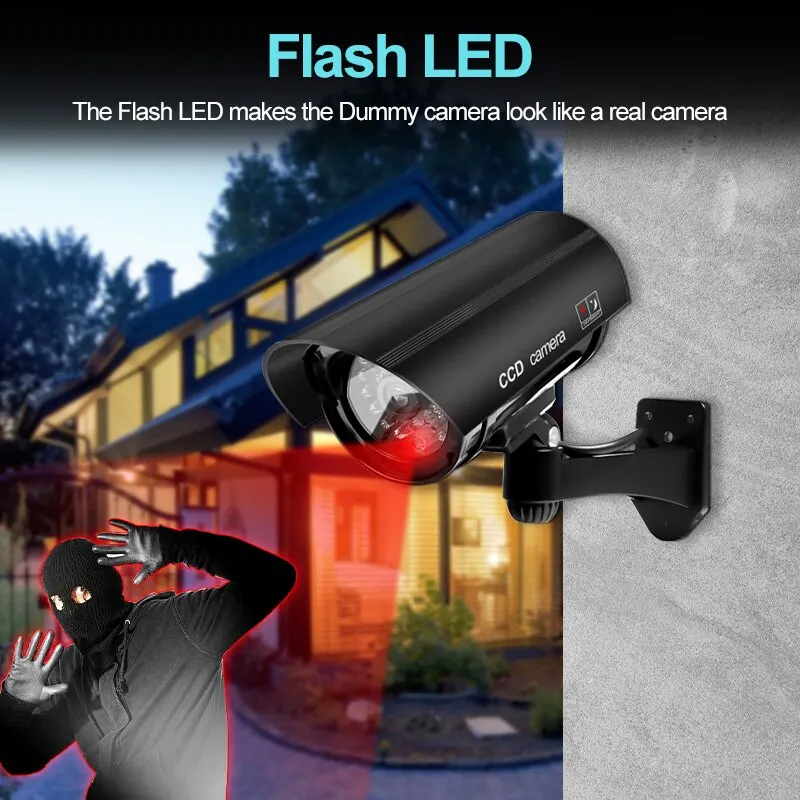 1PC 더미 보안 카메라 방수 실내외 가짜 CCTV 감 - Outdoor Lighting Video 리뷰 및 가격