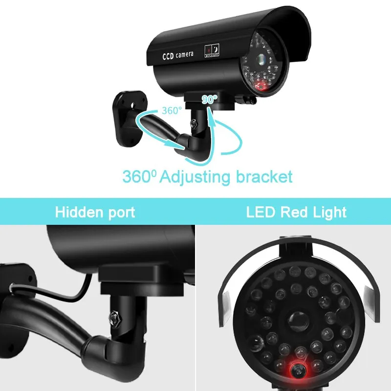 1PC 더미 보안 카메라 방수 실내외 가짜 CCTV 감 - Outdoor Lighting Video 리뷰 및 가격