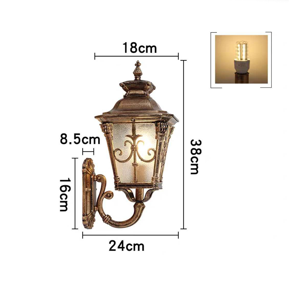 SANDIY 빈티지 벽 조명 야외 베란다 램프, IP6 - Outdoor Lighting Bronze 리뷰 및 가격