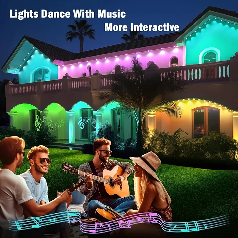 300피트 영구 처마 LED 스마트 RGB 야외 LED - Outdoor Lighting For Front Of House 리뷰 및 가격