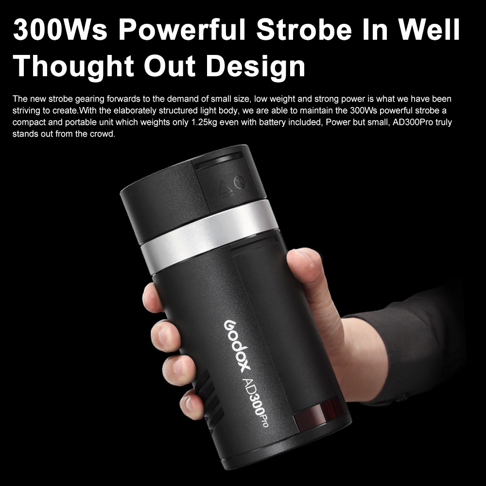 Godox AD300Pro 야외 플래시 라이트 300W - Outdoor Lighting Kit Photography 리뷰 및 가격