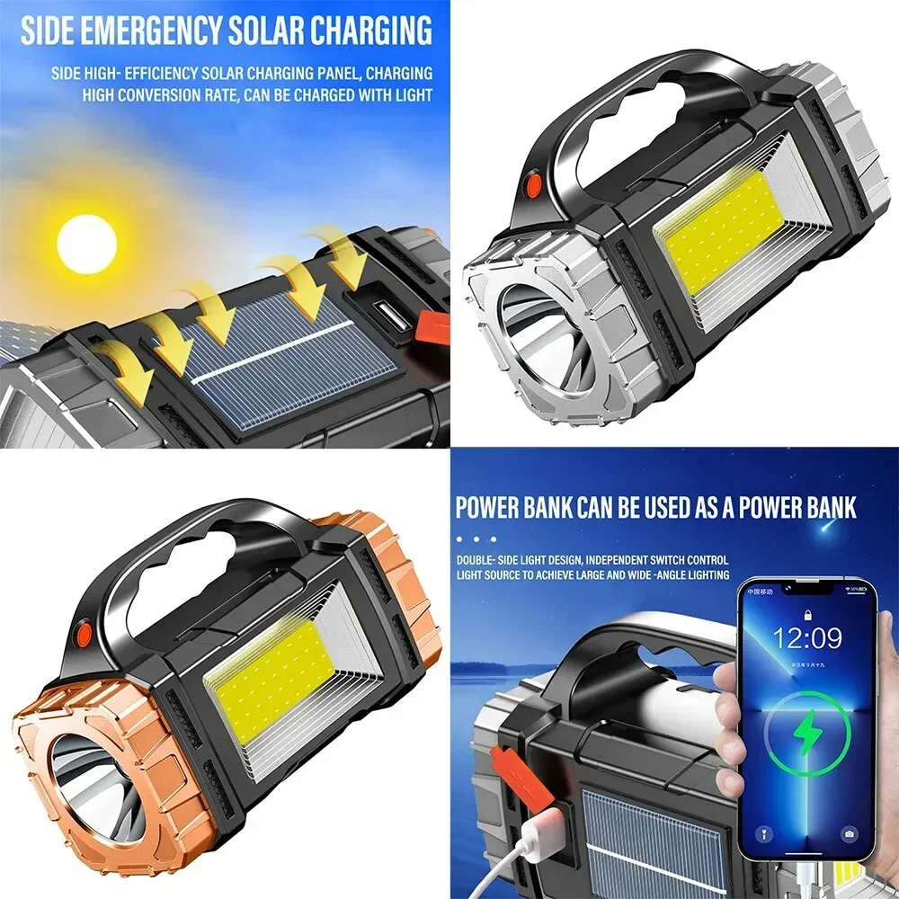강력한 휴대용 손전등 USB 충전식 토치 슈퍼 밝은 태 - Led Flood Light 리뷰 및 가격
