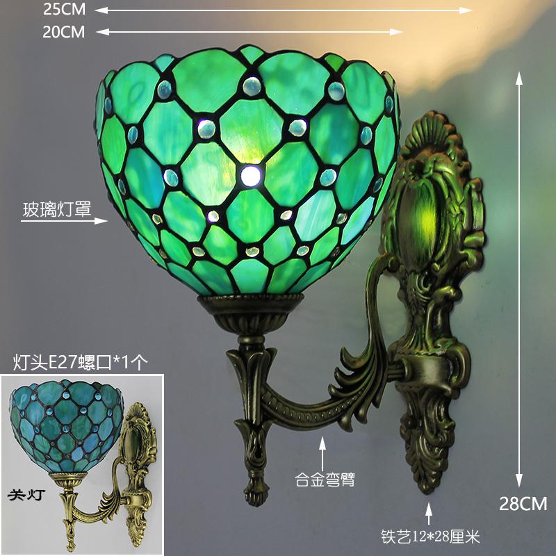 미국식 침실 북유럽 레트로 티파니 스테인드 글라스 벽등 - Solar Wall Sconce 리뷰 및 가격
