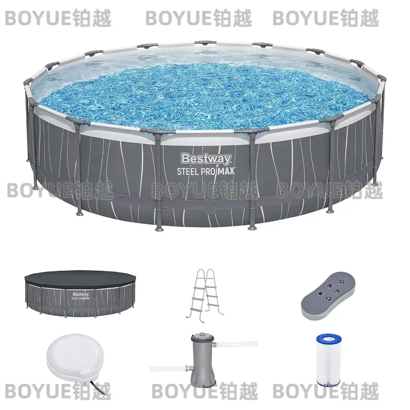 원형 철제 프레임 지상 수영장 세트 (LED 조명 및  - Outdoor Lighting Around Pool 리뷰 및 가격