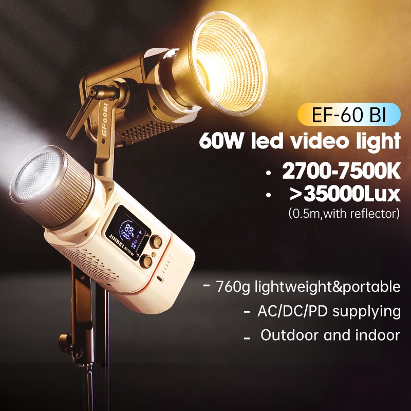 JINBEI EF-60BI 60w 사진 조명 휴대용 초 - Outdoor Lighting Kit Photography 리뷰 및 가격