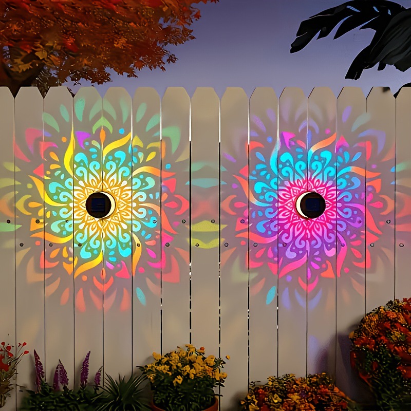 태양광 LED 벽등 만다라 프로젝션 랜턴 방수 야외 마 - Solar Wall Sconce 리뷰 및 가격