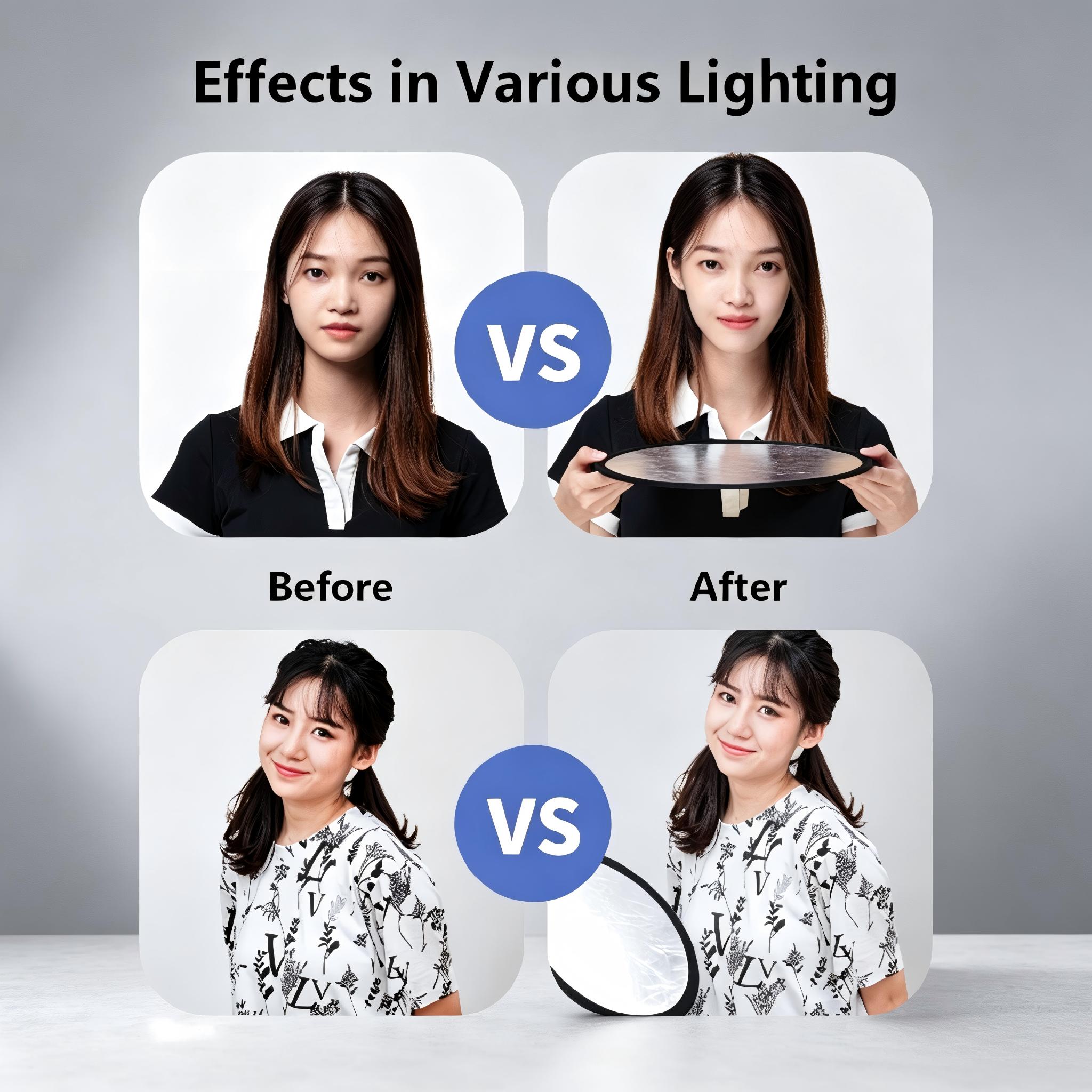 2-in-1 양면 금은 반사판 휴대용 접이식 조명 패널 - Outdoor Lighting Kit Photography 리뷰 및 가격